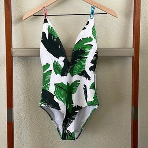 New With Tags Cupshe Palm One Piece Bathing Suit